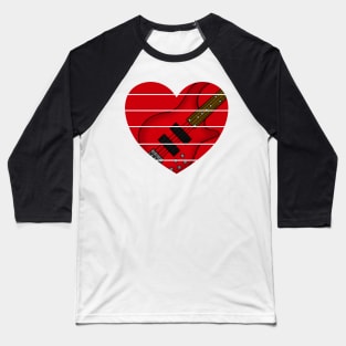 Valentines Bass Guitarist Bassist Wedding Musician Baseball T-Shirt